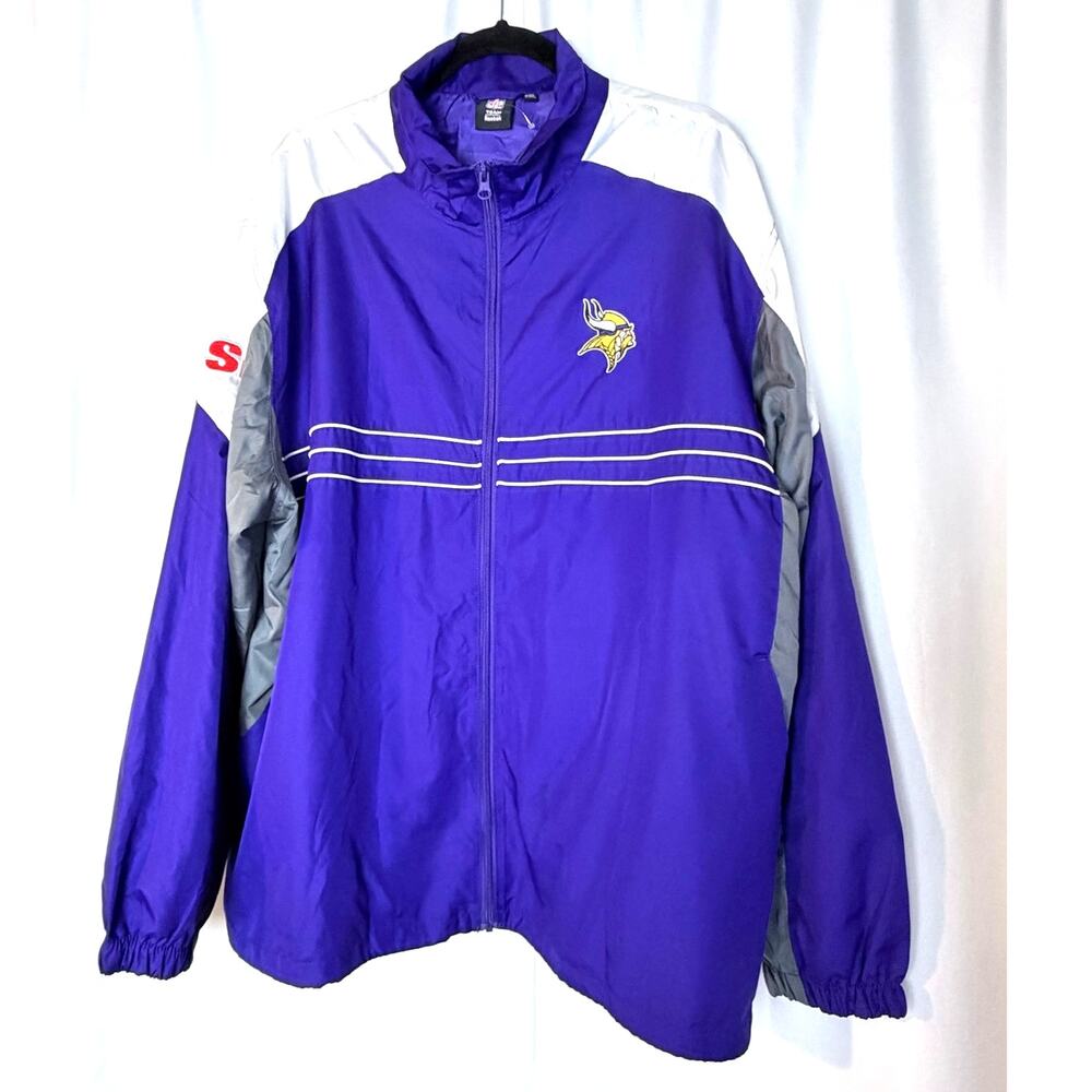 Title: Minnesota Vikings NFL Quarter-Zip Windbreaker Jacket - Purple & Gold
